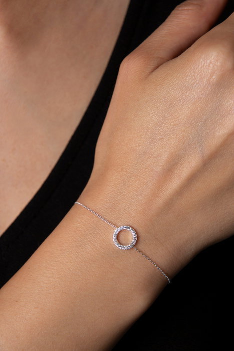 Heliophilia Silver Pulsera de Plata de Ley 925 con Refuerzo de Rodio